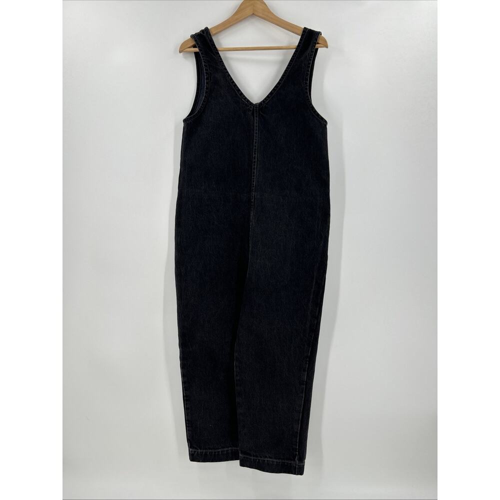 Aliya Wanek Noemi Denim Jumpsuit Womens Size XS Black Cotton USA Made Indie